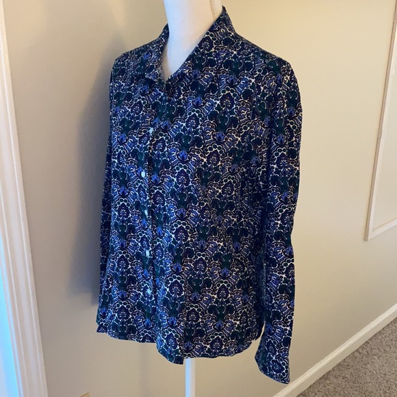 Talbots • Fine Corduroy Patterned Button Up - Picture 3 of 13
